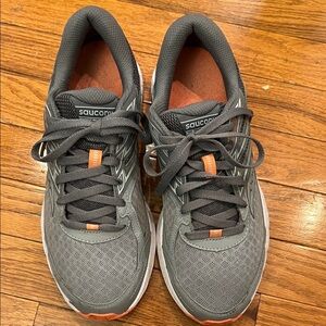 Saucony Men's Gray and Orange Athletic Shoes